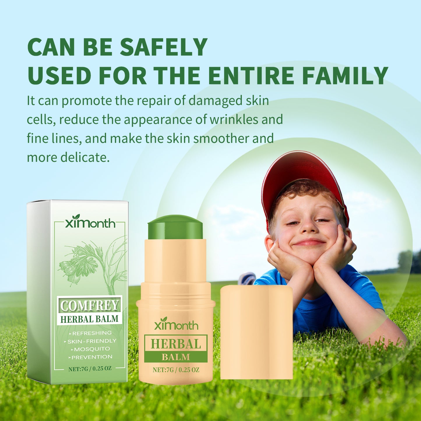 Comfrey Herbal Balm, Prevent Mosquito Bites Moisturize And Repair Itchy Skin Care Mosquito Repellent Cream