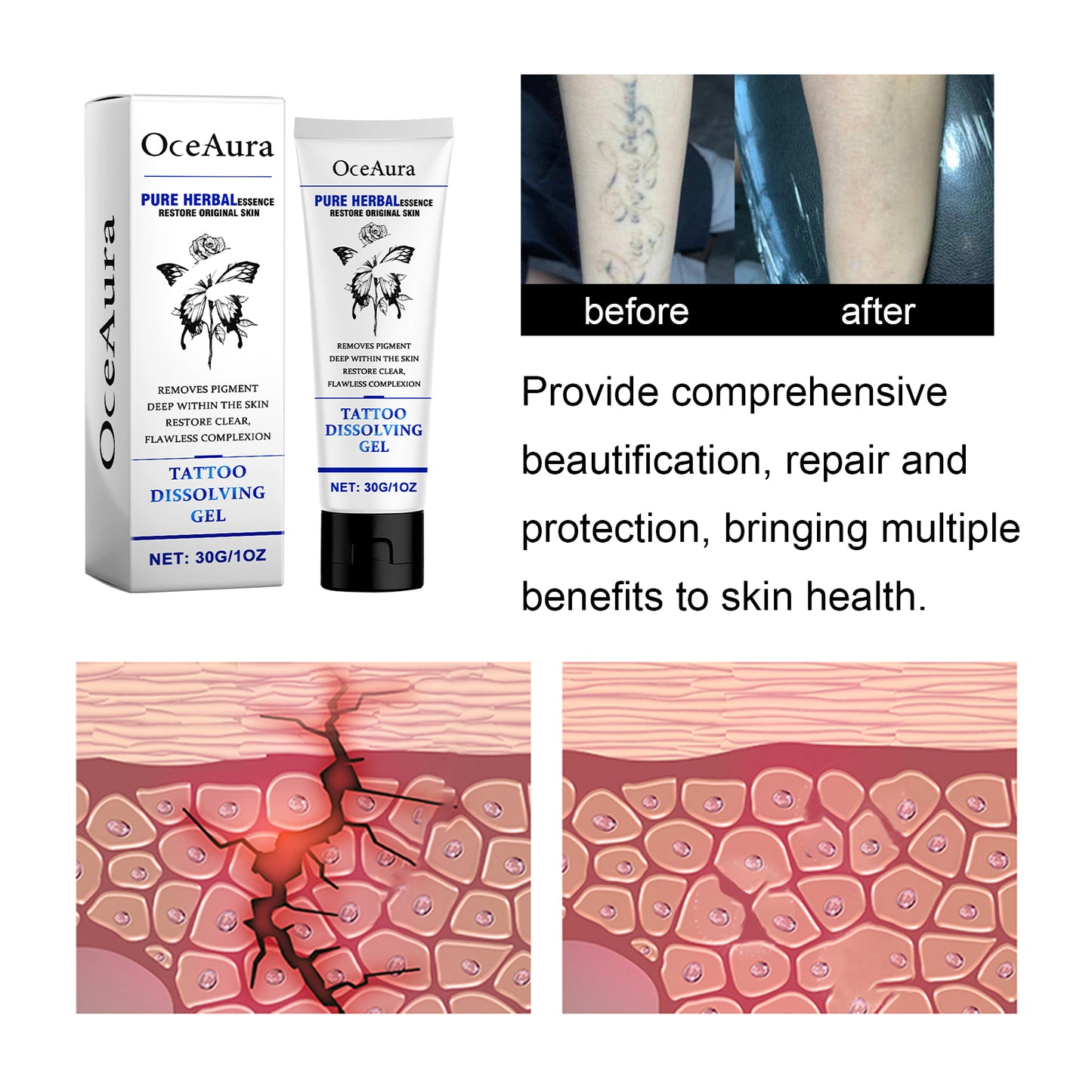 OceAura Tattoo Dissolving Gel