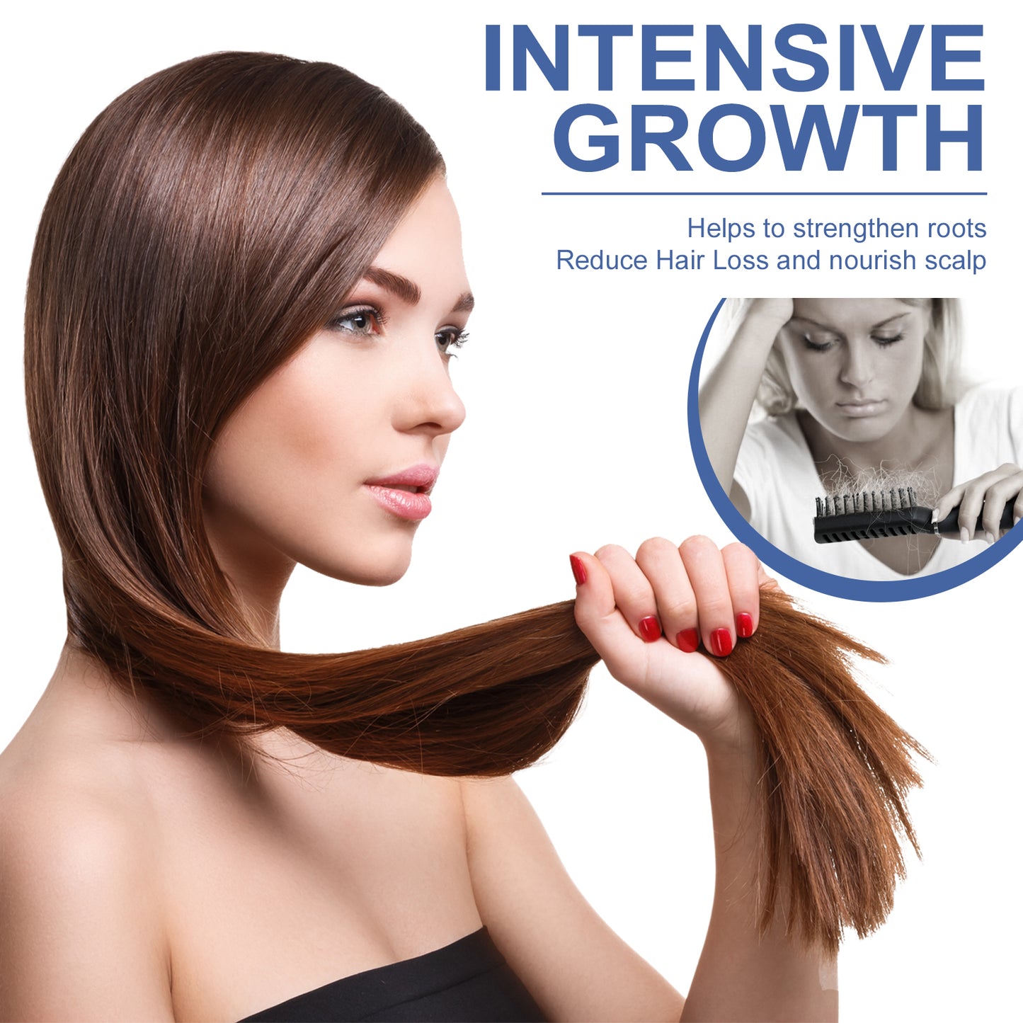 ntensive Growth Cream, Scalp Massage Repair Nourish Hair Root Thick Soft Hair Fluffy Hair Care Cream