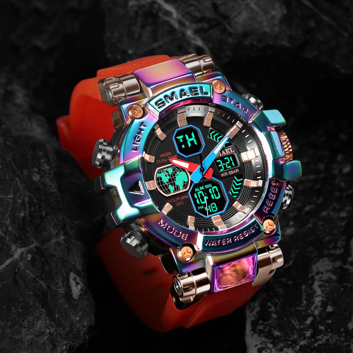 Colorful Alloy Watch Men's Outdoor - Trotters Independent Traders