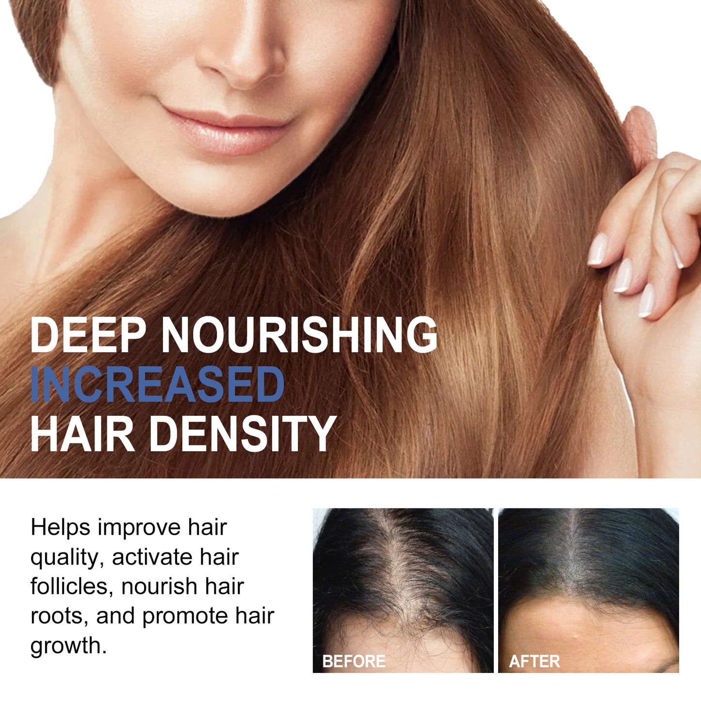 ntensive Growth Cream, Scalp Massage Repair Nourish Hair Root Thick Soft Hair Fluffy Hair Care Cream