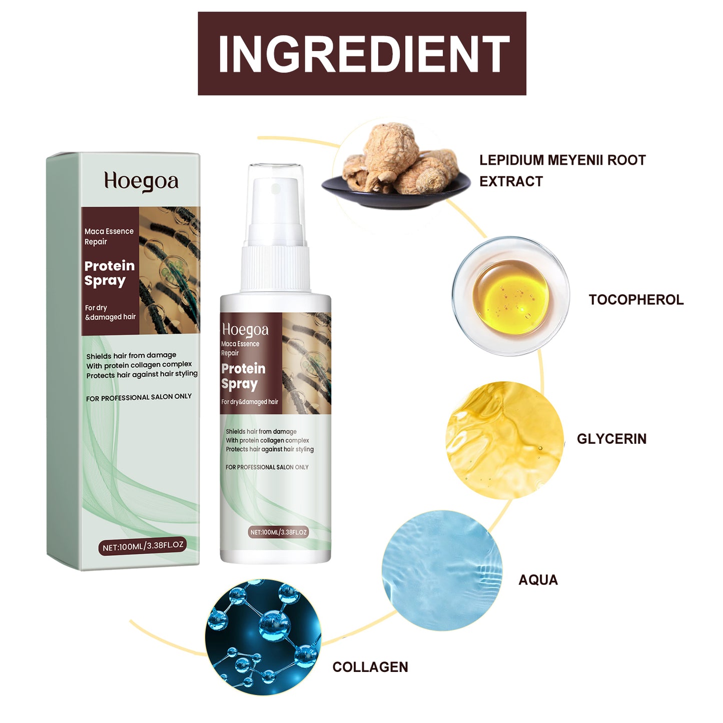 Protein Spray Moisturize Dry Hair Care