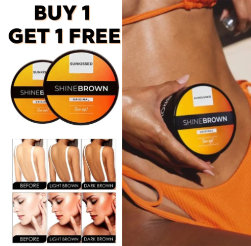 Tan Sunkissed Shine Brown Tanning Cream Premium Formula