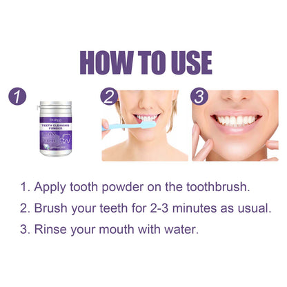 Oralhoe Teeth Cleaning Powder, Fresh Breath Tartar Stone White Teeth Cleaning Powder Oral Care