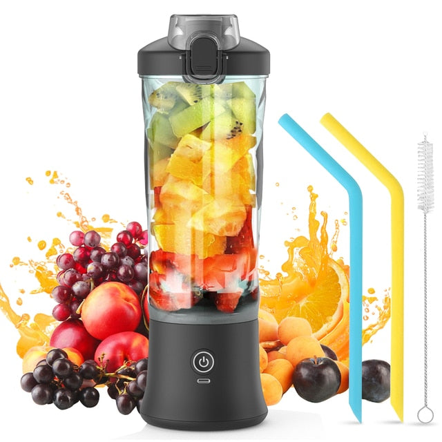 Electric Juicer USB Rechargeable Smoothie Mini Blender 