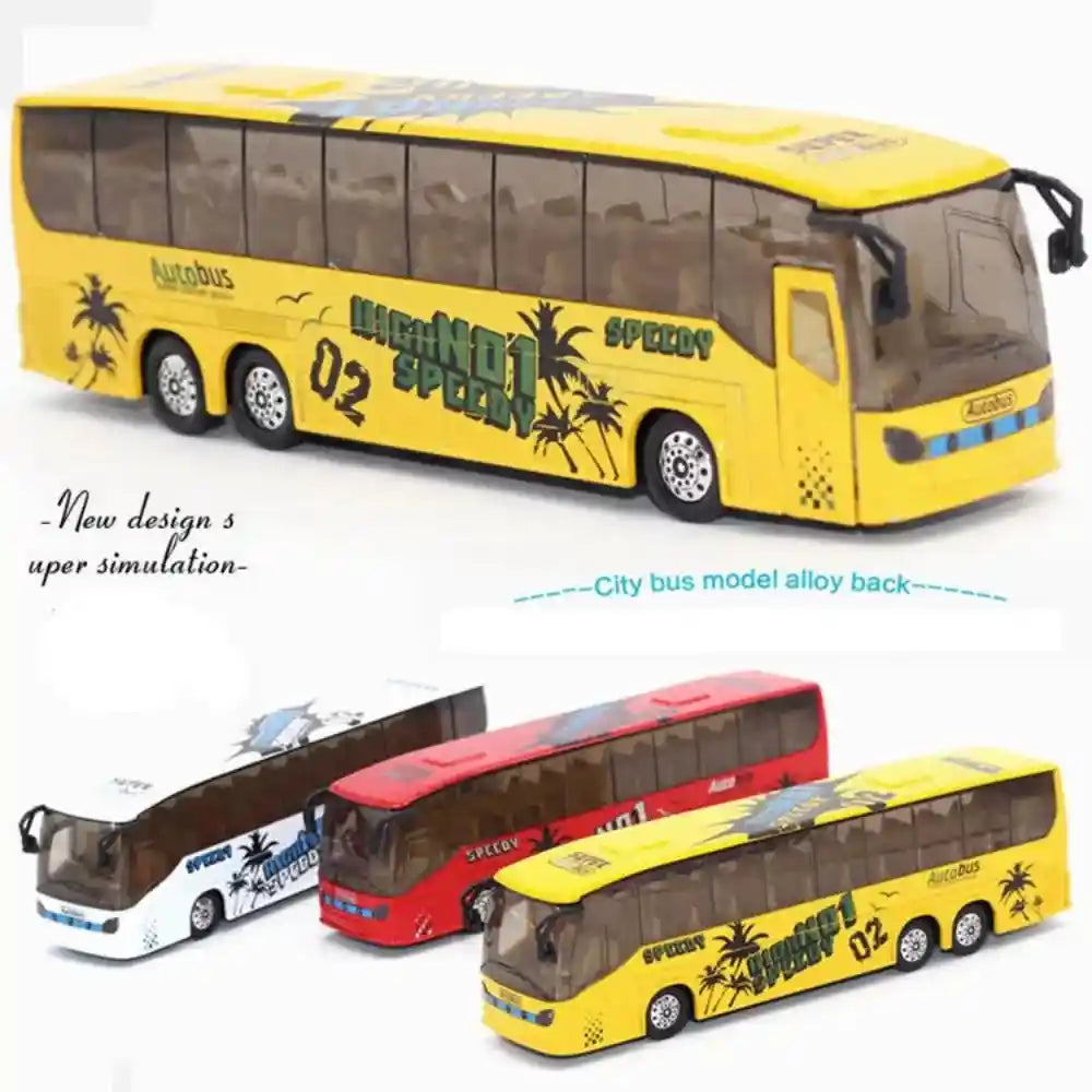 Light and Music High Imitation Alloy Bus Model Vehicle