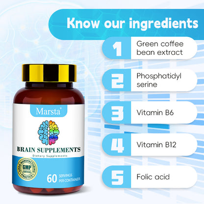 Brain Health Vitamin Capsules Brain Supplements Capsules