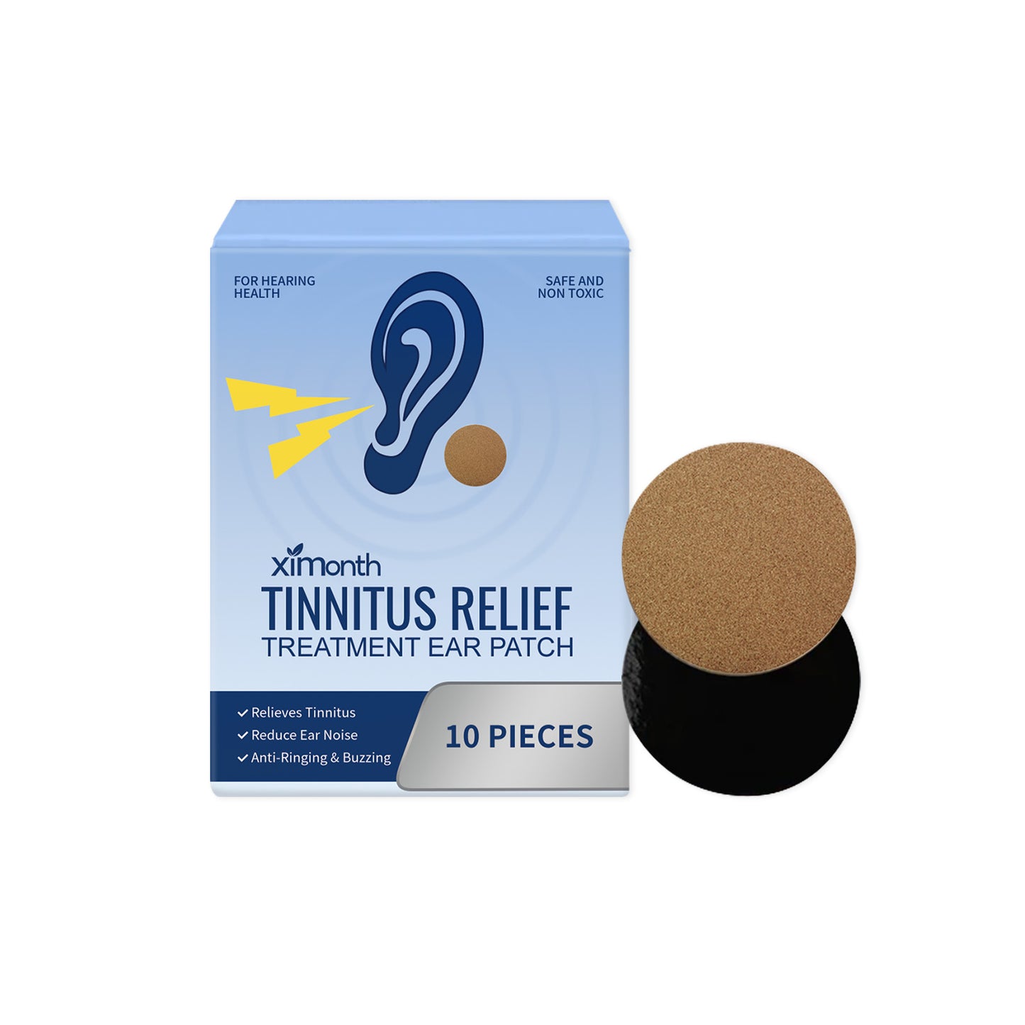 Ximonth Tinnitus Relief Treatment Ear Patch, Alleviate The Uncomfortable Hearing Impairment Earplugs Dizziness Tinnitus Ear Ear Stick