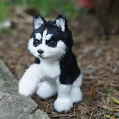 Realistic Husky Dog Simulation Toy Dog Puppy Lifelike