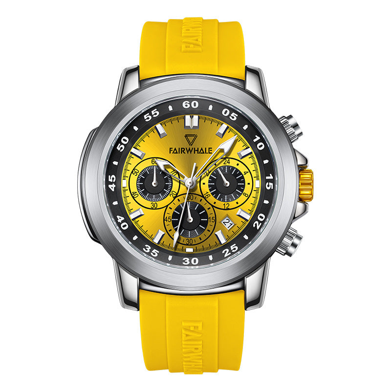 Three Eyes And Six Needles Multifunctional Daytona Watch 