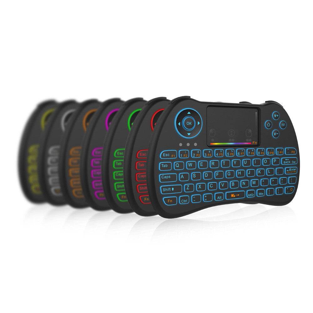 H9 Wireless Backlit Colorful Touch Remote Control Keyboard - Trotters Independent Traders