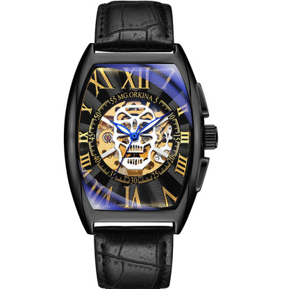 Wine Barrel Mechanical Men's Watch Cool Gift Ideas