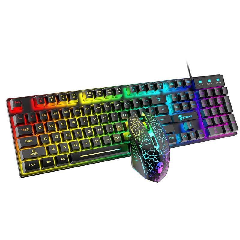 Kuiying T6RGB Luminous Keyboard And Mouse Set - Trotters Independent Traders