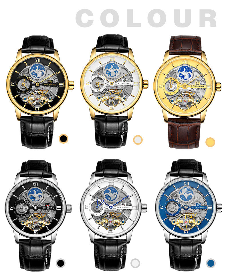 Casual Hollow Moon Automatic Mechanical Watch - Trotters Independent Traders