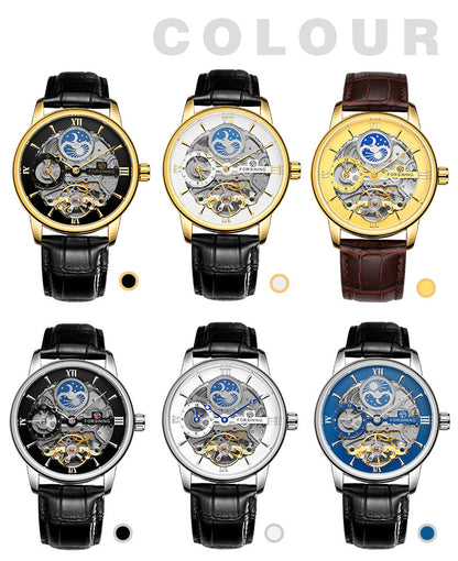 Casual Hollow Moon Automatic Mechanical Watch - Trotters Independent Traders