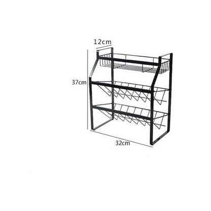 Tieyi three layer seasoning rack, kitchen supplies shelf - Trotters Independent Traders