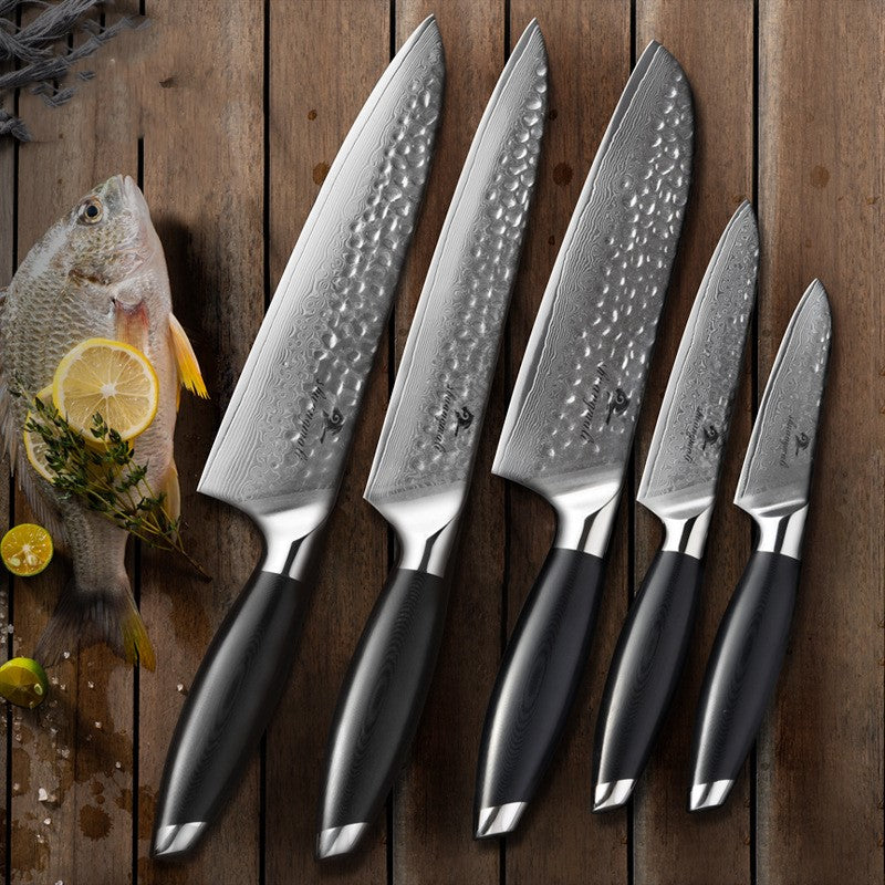 five-piece-kitchen-knife-chefs-knife