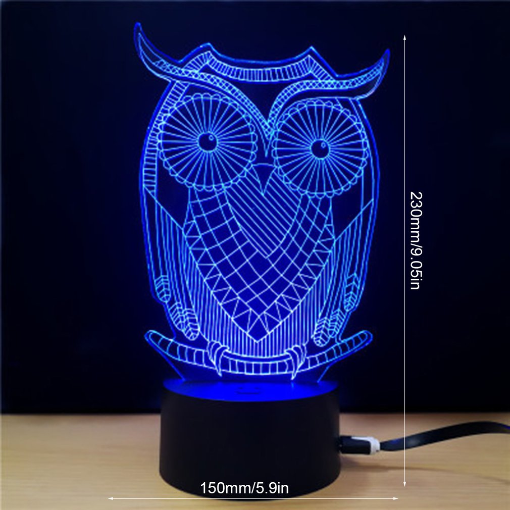 Visual stereo light LED colorful night light Valentine's Day - Trotters Independent Traders