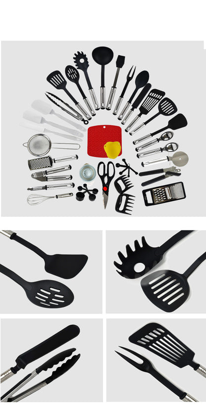 Non-Stick Spatula And Spoon Nylon Kitchen Utensils 44-Piece Cooking Spatula And Spoon Kitchen Utensils - Trotters Independent Traders