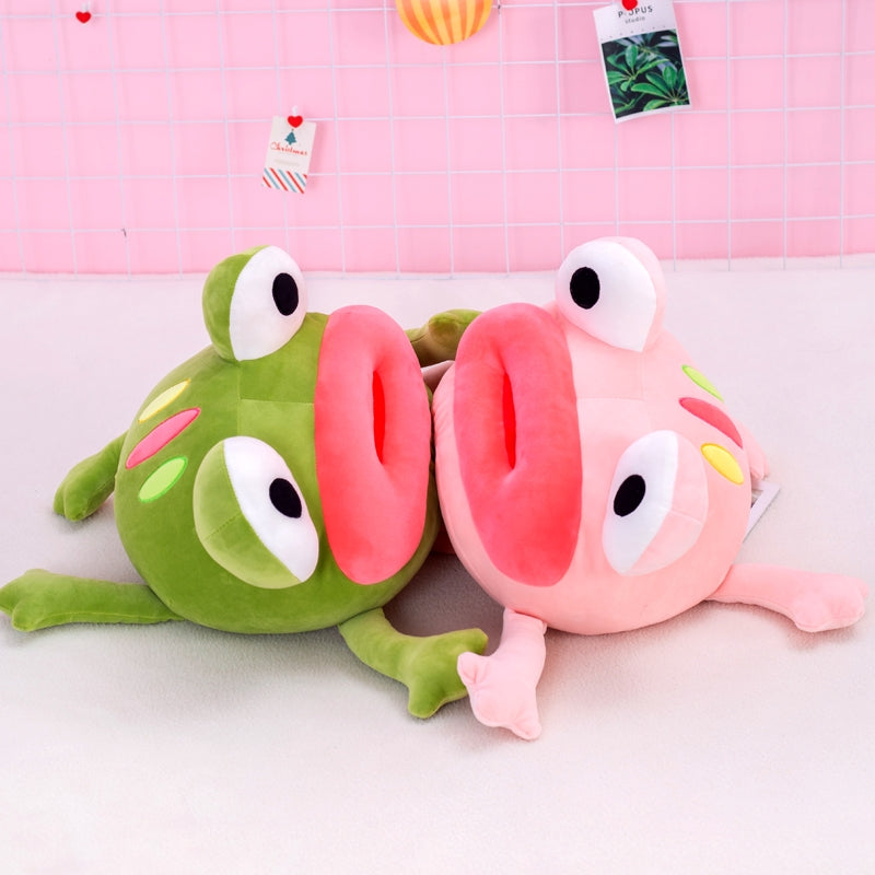 Sausage Mouth Doll Pomming Frog Doll Funny Frog Hugging Pillow - Trotters Independent Traders