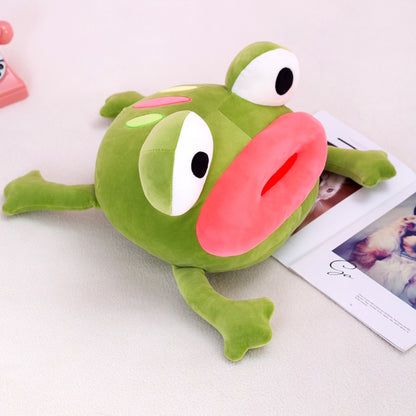 Sausage Mouth Doll Pomming Frog Doll Funny Frog Hugging Pillow - Trotters Independent Traders