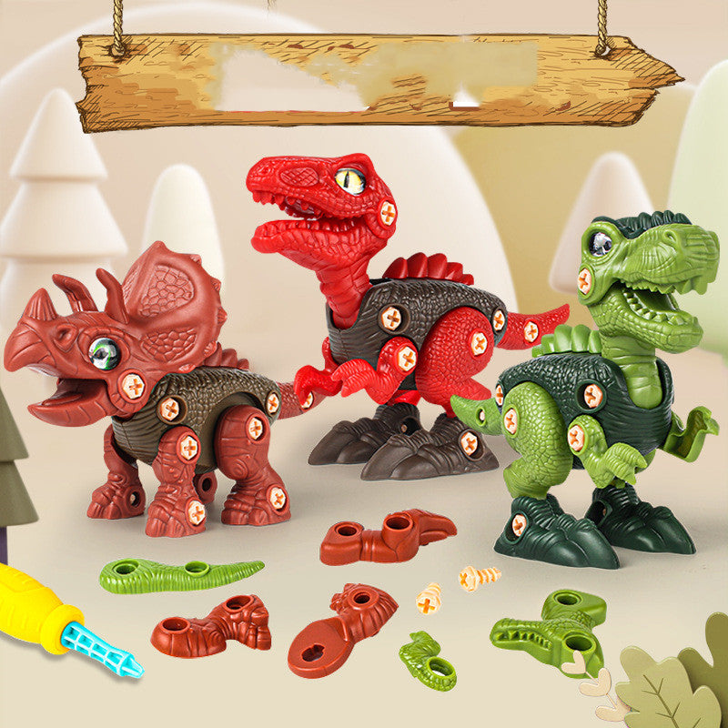 Dinosaur Toys Little Boy Children'S Puzzle Diy Assembled Toys - Trotters Independent Traders