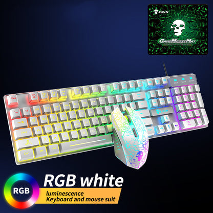 Kuiying T6RGB Luminous Keyboard And Mouse Set - Trotters Independent Traders