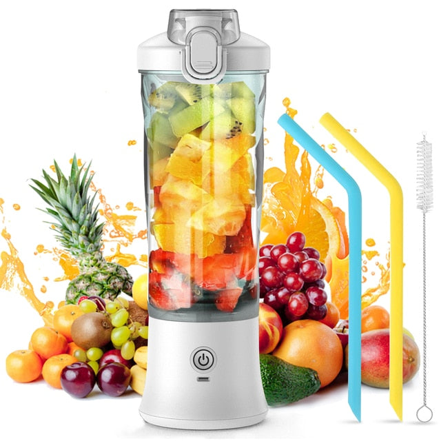 Electric Juicer USB Rechargeable Smoothie Mini Blender 