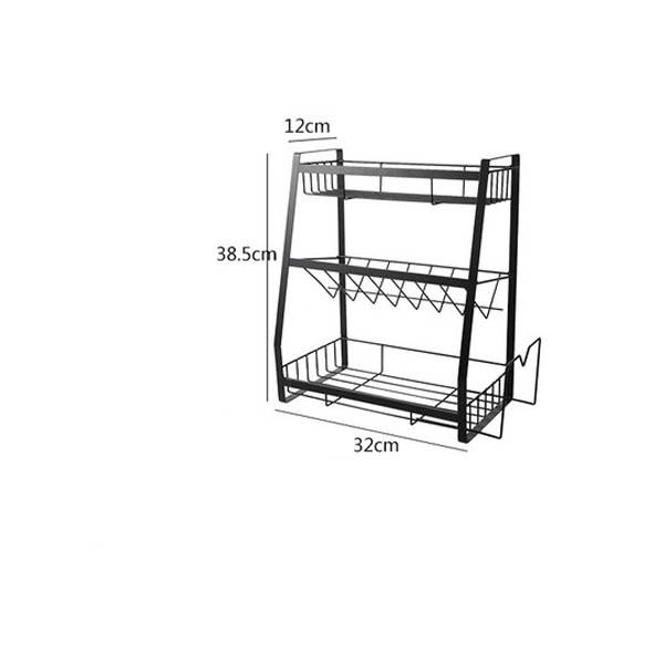 Tieyi three layer seasoning rack, kitchen supplies shelf - Trotters Independent Traders