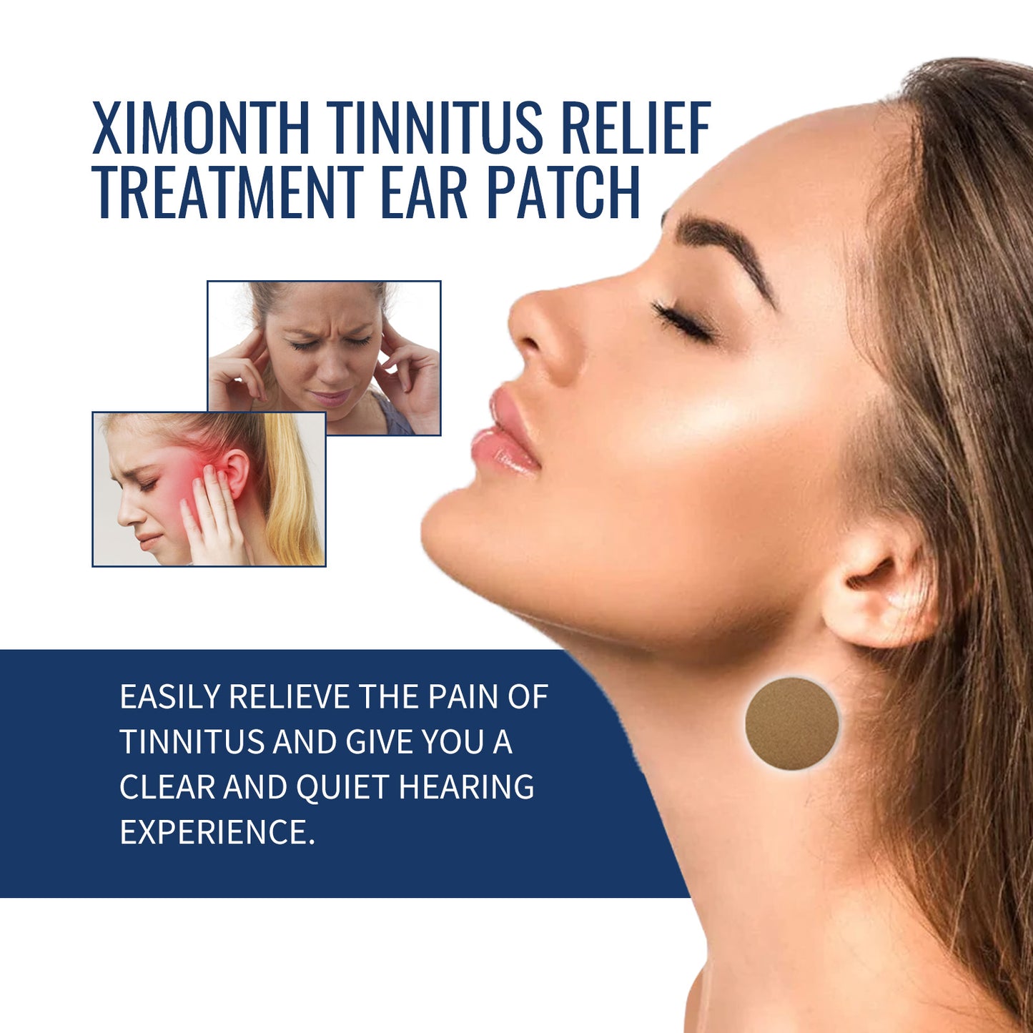 Ximonth Tinnitus Relief Treatment Ear Patch, Alleviate The Uncomfortable Hearing Impairment Earplugs Dizziness Tinnitus Ear Ear Stick