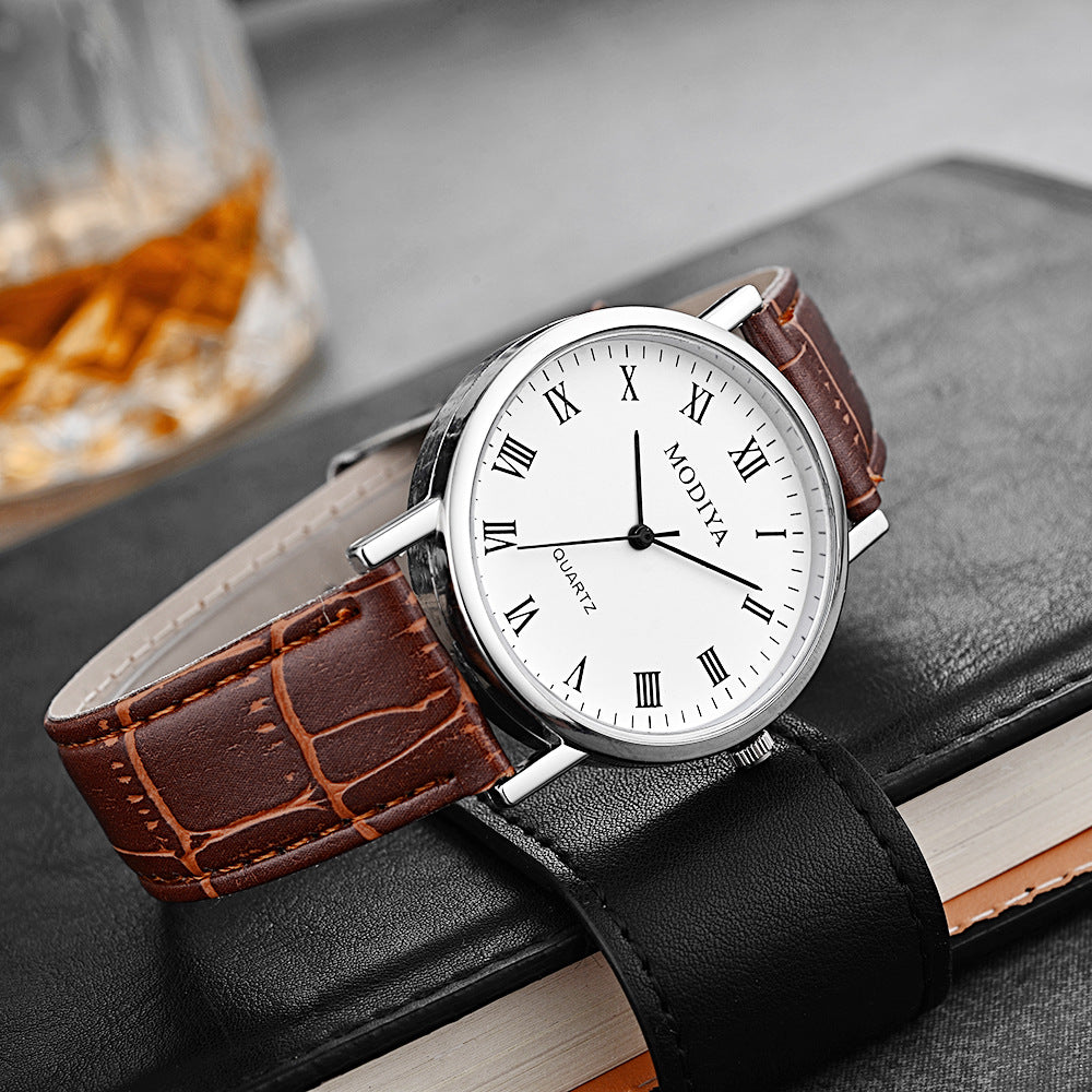 Simple Leather Belt Men's Quartz Watch - Trotters Independent Traders