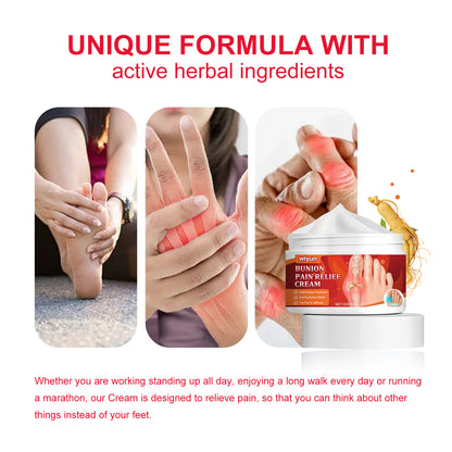 Wiyun Bunion Pain Relief Cream, Repair And Correct Foot Thumb Valgus To Relieve Swelling And Pain Care Cream