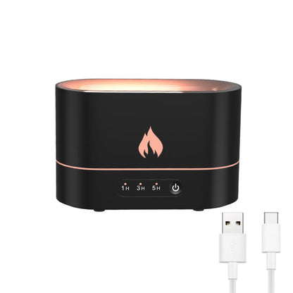 Flame Essential Oil Diffusers Aromatherapy Humidifier 250ml