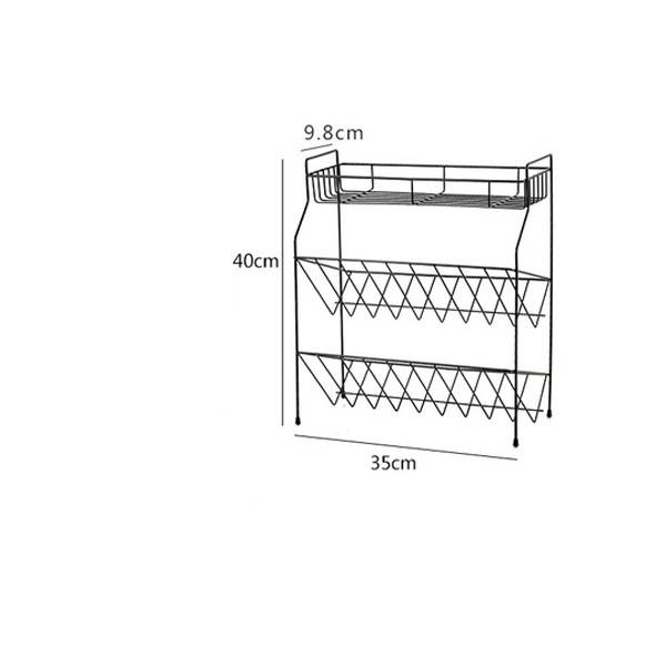 Tieyi three layer seasoning rack, kitchen supplies shelf - Trotters Independent Traders