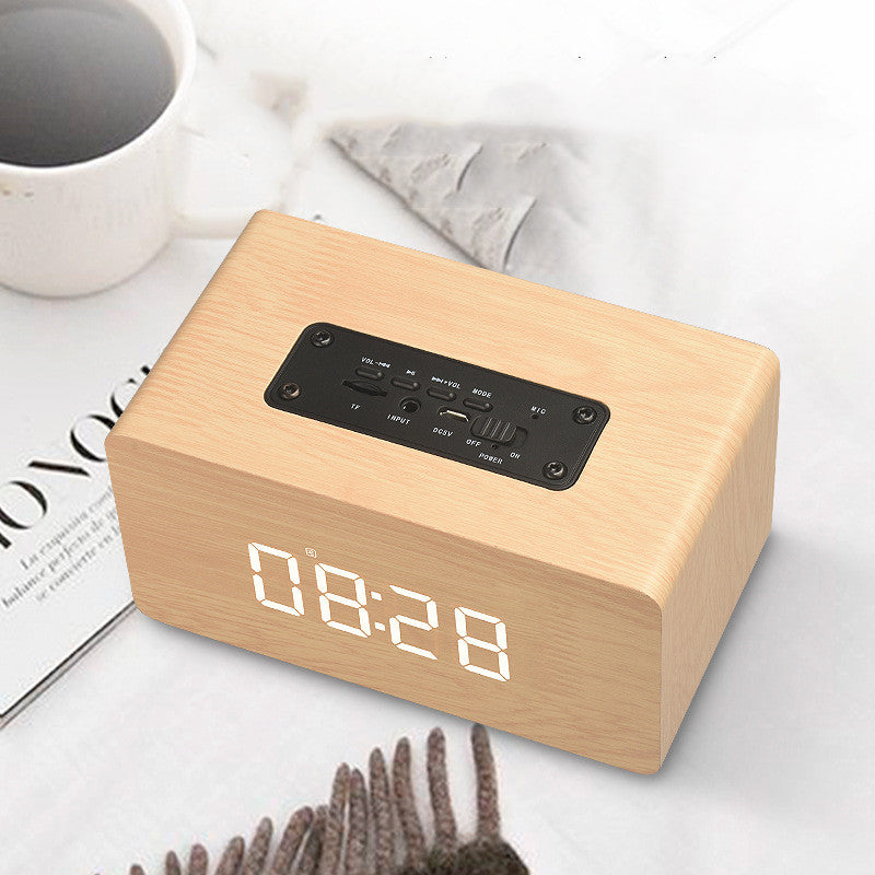 Clock Version Wooden Bluetooth Speaker - Trotters Independent Traders