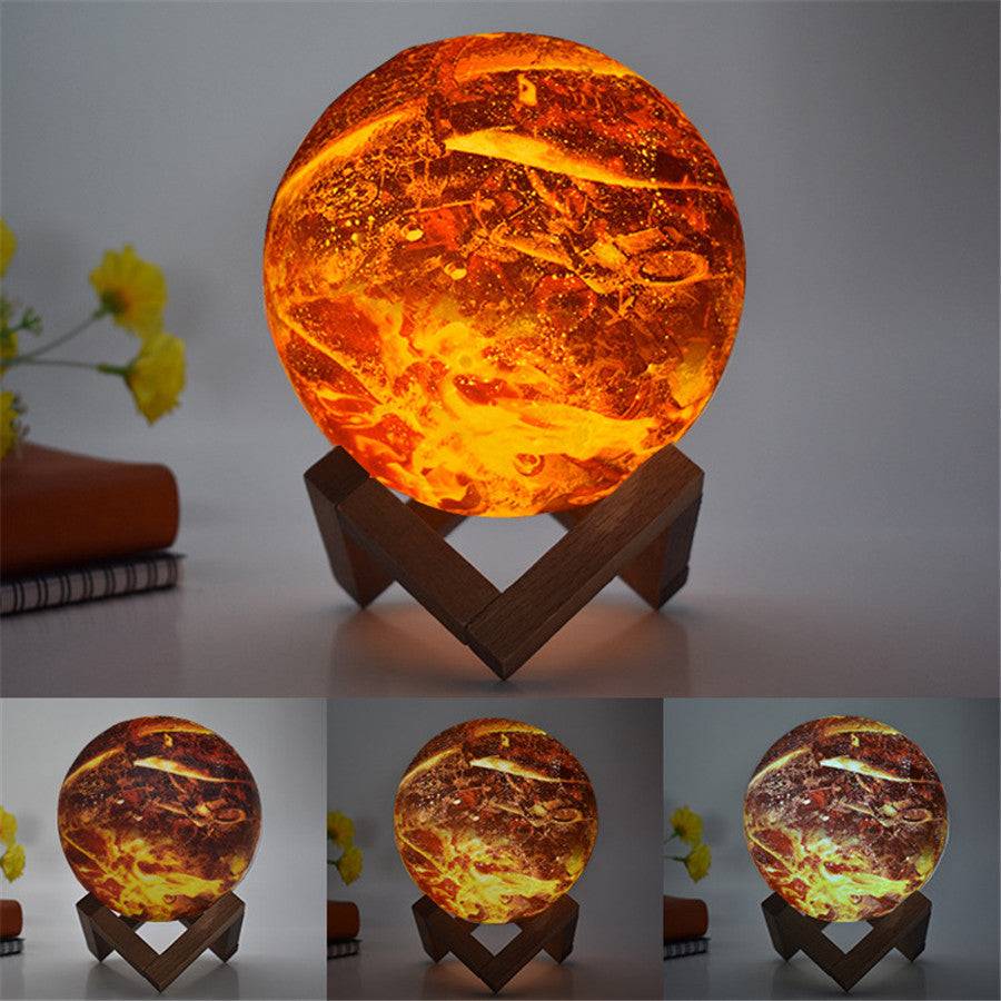 Painted flame LED 3D night light - Trotters Independent Traders