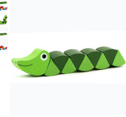 Montessori Educational Wooden Toy Caterpillar - Trotters Independent Traders