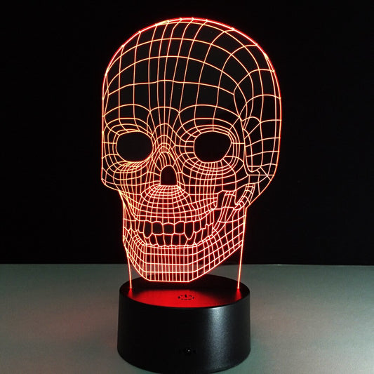 Flower skull 3D night light - Trotters Independent Traders