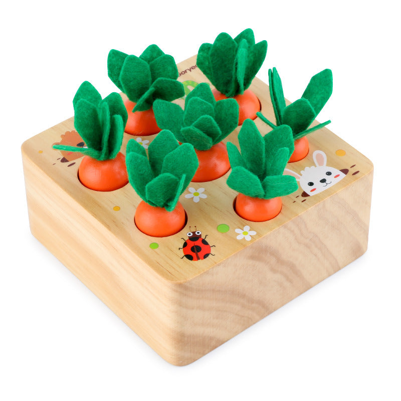 Farm Puzzle Pull Radish Puzzle Game Shape Matching Magnetic Fishing - Trotters Independent Traders