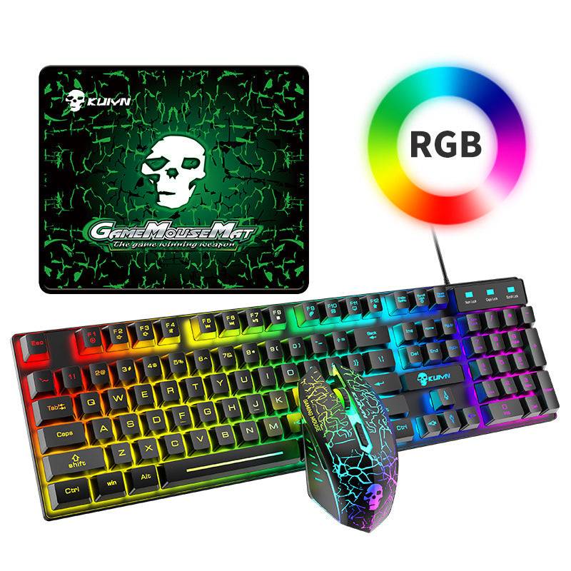 Kuiying T6RGB Luminous Keyboard And Mouse Set - Trotters Independent Traders