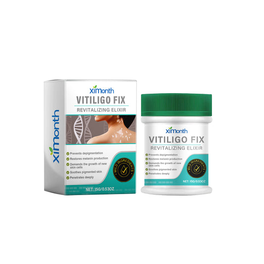 Ximonth Vitiligo Fix Revitalizing Elixir, Lighten Skin Spots Even Skin Tone Moisturizing Body Care Repair Cream