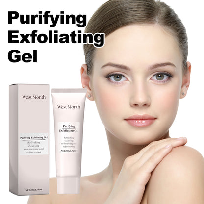 West&Month Purifying Exfoliating Gel, Chun White Tender Skin Clean Bright Skin Cutin Tighten Pores