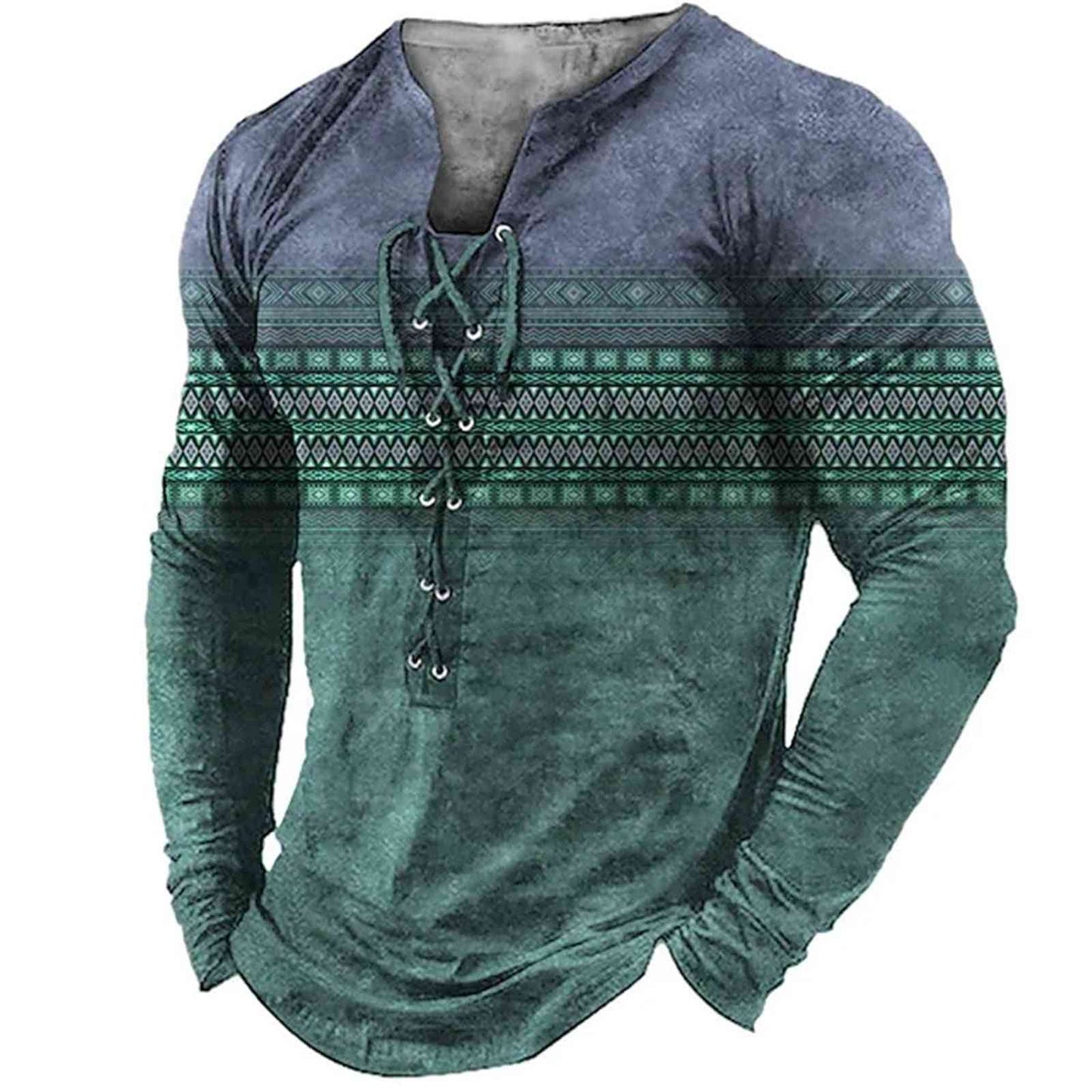 European And American Sports Long-sleeved Men's Print - Trotters Independent Traders