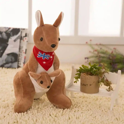 Kangaroo & Joey P Toy Kangaroo Cute Doll