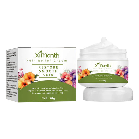 Ximonth Vein Therapy Cream, Soothe Sore Swollen Leg Blood Vessels Repair Veins Body Care Cream