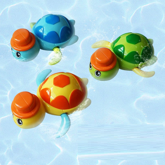 Baby Bath Wind-Up Turtle Toys Swimming Pool Cute Tortoise - Trotters Independent Traders