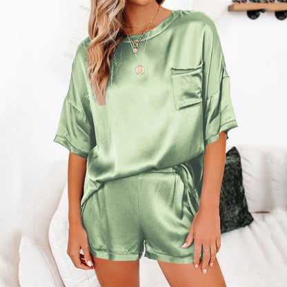 Summer Satin Pajamas Set Women - Trotters Independent Traders