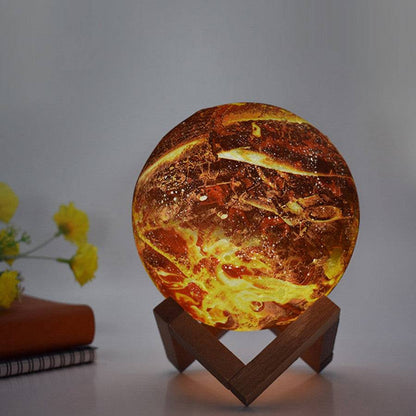 Painted flame LED 3D night light - Trotters Independent Traders