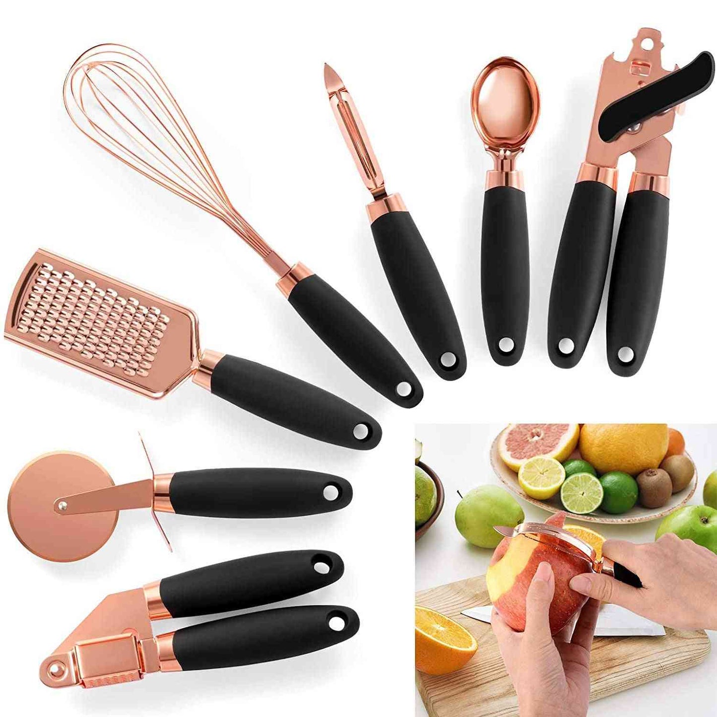 Stainless Steel Kitchen Gadgets 7 Piece Set - Trotters Independent Traders