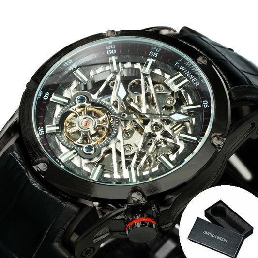 Sports Tourbillon Gold Skeleton Automatic Mechanical Watch